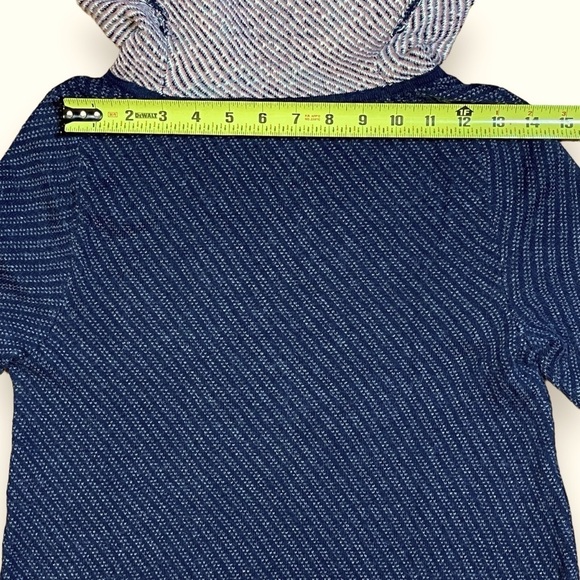 Anthropologie Moth Navy Imperial Garden Tunic Sweater Dress XS Wool Alpaca - Picture 11 of 16